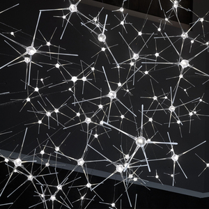 Hiện đại trang trí chiếu sáng ngôi sao lớn hình ánh sáng Tay thổi đèn chùm thủy tinh cho khách sạn hành lang và tiền sảnh - Product Image 6