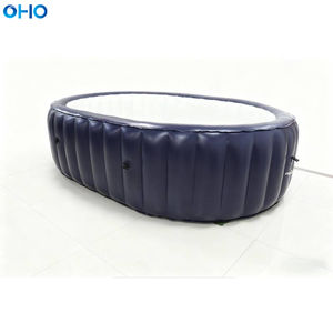 Couverture de <span class=keywords><strong>spa</strong></span> <span class=keywords><strong>gonflable</strong></span> isolée OHO toutes saisons en PVC renforcé, design ovale moderne, économie d'énergie, utilisation intérieure/extérieure, 2 à 4 personnes - Product Image 2
