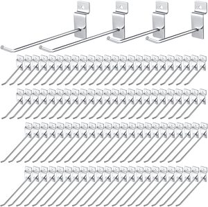 Tùy chỉnh Heavy-Duty 4 6 8 inch slatwall hiển thị Hooks kim loại/Thép cửa hàng hàng hóa Phụ kiện cho hiệu quả hiển thị - Product Image 6