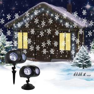 Lumières <span class=keywords><strong>de</strong></span> Noël en forme <span class=keywords><strong>de</strong></span> hibou Blizzard, télécommande, projection <span class=keywords><strong>de</strong></span> motifs <span class=keywords><strong>de</strong></span> films sur pelouse extérieure, lumières flocon <span class=keywords><strong>de</strong></span> neige, vente en gros - Product Image 3