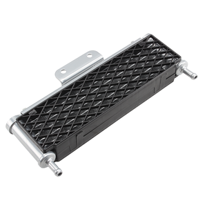 Radiateur de refroidissement d'huile moteur PowerMotor en aluminium neuf pour motos de <span class=keywords><strong>motocross</strong></span> <span class=keywords><strong>Kawasaki</strong></span> <span class=keywords><strong>KX</strong></span> <span class=keywords><strong>65</strong></span>/85/100/140, Yamaha YZ 125, WR 150SX - Product Image 6