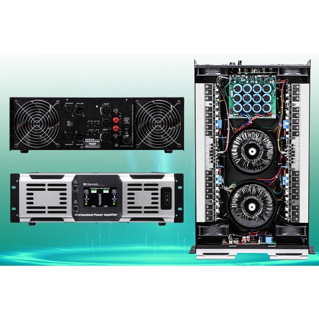 HB2000 New Model Double Transformer 2000W 2CH Class H Longer case Power Amplifier for Line Array