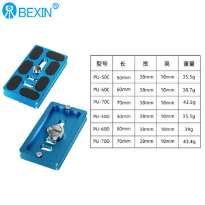 Bixin ขาตั้งกล้อง, จานอะลูมิเนียมอัลลอย PU-50C 60C 70C ซีรีส์ D สำหรับหัวบอลขาตั้ง - Product Image 1