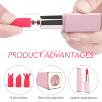 Fabrik-Großhandel 3-Kopf-Lippenstift-Vibrator Sexspielzeug für Frauen 9 Vibrationsmodi IPX7 Wasserdicht Mini Klitoris- und Brustwarzen-Stimulator