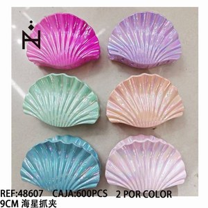 Fermaglio per capelli con clip a forma di artiglio elettroplaccato monocromatico da 9 cm per donna - Product Image 3