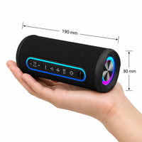 Altavoz Portátil para Fiestas de 20W con Dos Drivers de 52mm, Luces LED RGB y Batería de 3600mAh para Campamentos al Aire Libre