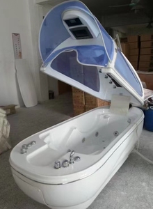 Capsule de spa à bain moussant avec jets d'eau, massage, ozone, sauna infrarouge, hydromassage, pour soins de santé, modèle vertical - Product Image 4
