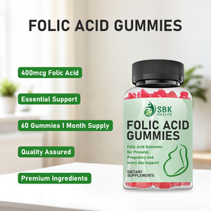 Gummies d'acide folique en gros pour le soutien immunitaire et la santé cellulaire – 60 gummies, 1 mois d'approvisionnement - Product Image 4