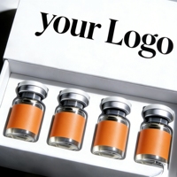 Boîtes cadeaux en papier de luxe pour flacons de peptides de 3 ml, 5 ml, 10 ml, emballage de flacons rechargeables avec logo personnalisé
