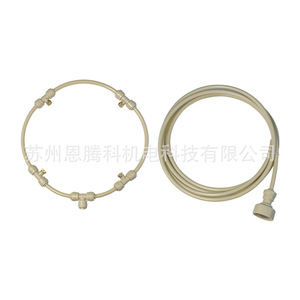 Anillo de Ventilador con Pulverizador de Niebla Beige 16889, Nebulización Fina, Enfriamiento de Jardín, Uso en Exteriores - Product Image 1