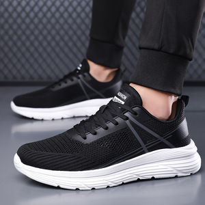 Zapatos deportivos casuales ligeros y acolchados para primavera y verano con parte superior de malla transpirable perforada, zapatos para correr al aire libre - Product Image 3