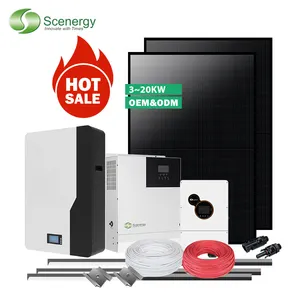 Scenergy Complete Set 10Kw 8KW 5 Kwソーラーパネルソーラー5000 Wオンオフグリッドソーラーシステム5000ワットソーラーエネルギーホームシステム