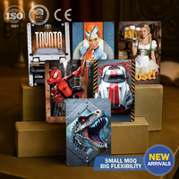 Plaques en métal 2026 Nouveauté Effet 3D Plaque logo métallique Huile automobile Mini Poids Artisanat par sublimation Cadeaux Décoration Affiche pour la maison Club Art mural