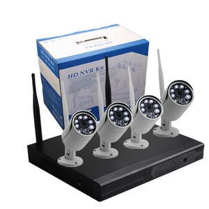 Système <span class=keywords><strong>de</strong></span> caméra <span class=keywords><strong>de</strong></span> <span class=keywords><strong>surveillance</strong></span> Enster Security 1080P avec vision nocturne <span class=keywords><strong>sans</strong></span> <span class=keywords><strong>fil</strong></span> 4CH, antenne extérieure, WiFi, <span class=keywords><strong>kit</strong></span> <span class=keywords><strong>de</strong></span> caméra CCTV - Product Image 1