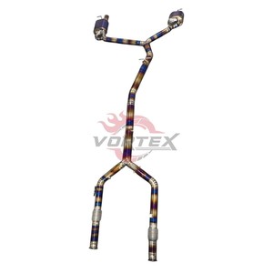 Sistema de escape Valvetronic de aleación de titanio Vortex para Benz C43 AMG W205 2016-2023, kit de montaje directo OEM. - Product Image 4