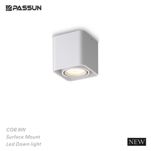 Moderne Cob 9W Noir carré Gotel Surface Downlights Led Spotlight Down Light Led - Product Image 2
