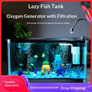 Filtro per <span class=keywords><strong>Acquario</strong></span> con Generazione di Ossigeno Tutto-<span class=keywords><strong>in</strong></span>-Uno, Rettangolare <span class=keywords><strong>in</strong></span> ABS Acrilico, Design Cartoon, Paesaggio Ecologico con Piante d'Acqua <span class=keywords><strong>Dolce</strong></span>, 60L Piccolo - Product Image 4