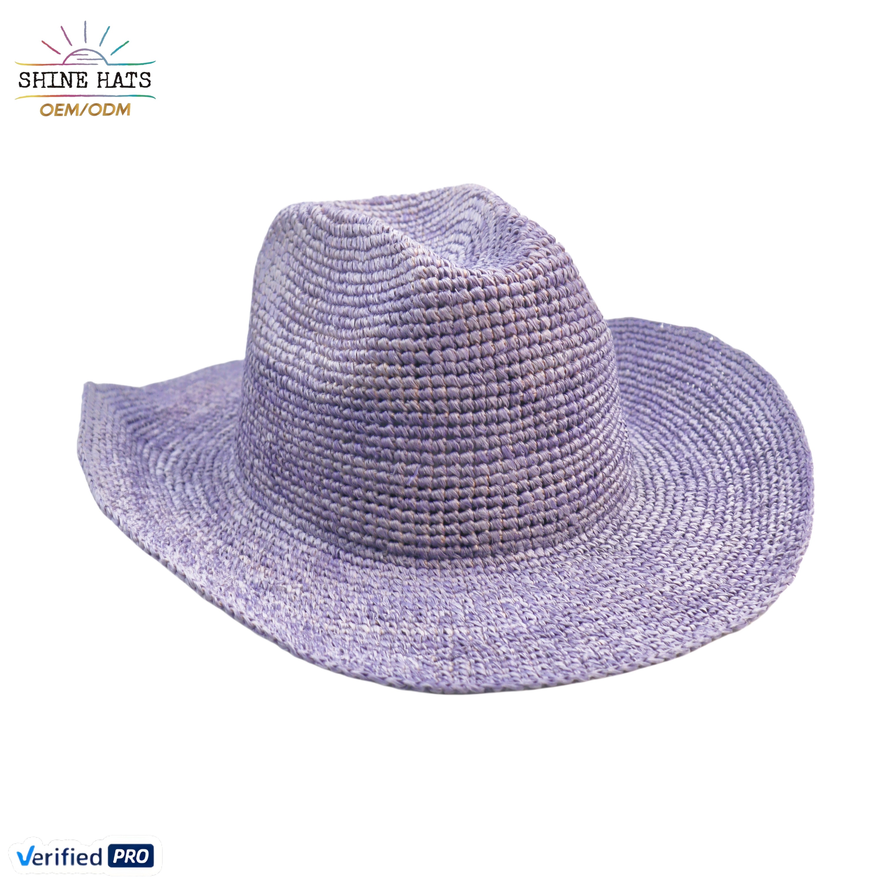 2025 Shinehats Babies Unisex Hand Embroidery Raffia Straw  display picture 1