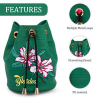 Sac à accessoires de golf à cordon de serrage en cuir PU, pochette pour objets de valeur de golf avec logo brodé, vente chaude