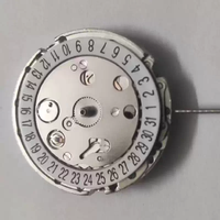 Nuevo movimiento de reloj mecánico automático chino 2813, 3 agujas, esqueleto disponible, disco de fecha blanco con calendario simple/doble