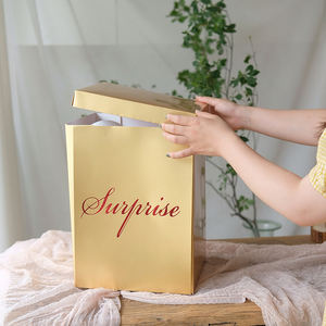 <span class=keywords><strong>Caja</strong></span> de globos interior, regalo de cumpleaños hecho a mano, Rosa sorpresa, explosión sorpresa - Product Image 5