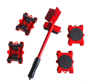 5 pcs Möbel Mover Tool Transport Heber Heavy Stoffe Moving 6 Rädern Roller Bar Haushalt Hand Werkzeuge Transport Lifter Set - Product Image 2