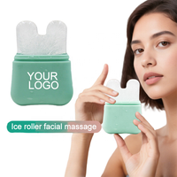 Moule à glace en silicone personnalisé pour la beauté, rouleaux de glace pour le visage et les yeux, outil de soin de la peau pour réduire les poches du cou, moule à glace réutilisable