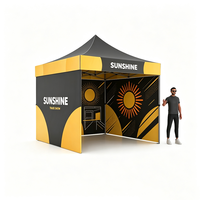 Carpa Profesional para Exposiciones 10x10 10x20 FT, Carpa Plegable para Ferias Comerciales con Paredes Laterales, Logotipo Personalizado, Estructura de Aluminio Resistente para Exteriores
