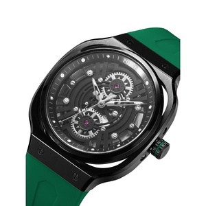 Reloj de silicona de cuarzo de lujo para hombre, esfera cuadrada de cristal de zafiro, ventana 5ATM, resistente al agua, caja rectangular luminosa, moda cuadrada - Product Image 4