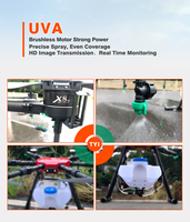 Drone pulvérisateur agricole avec vol automatique GPS, pulvérisation de pesticides sur les terres agricoles, pulvérisateurs agricoles