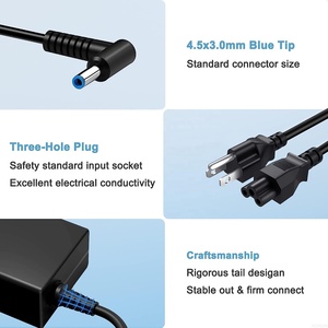<span class=keywords><strong>Cargador</strong></span> para Portátil HP <span class=keywords><strong>de</strong></span> 45W 65W 90W, Adaptador <span class=keywords><strong>de</strong></span> Corriente Inteligente con Punta Azul para HP Pavilion x360 - Product Image 4