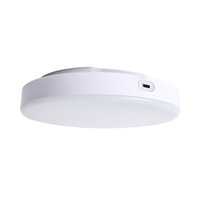 Plafonnier LED rechargeable à détecteur de mouvement, sans fil, rond, à induction, pour placard, garde-manger, couloir, salle de bain