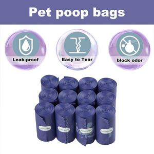 Sacs à déjections pour animaux de compagnie jetables en gros, logo personnalisé, sacs à déjections pour chiens biodégradables plus résistants, rouleaux parfumés - Product Image 4