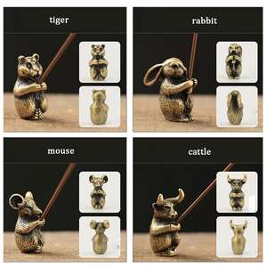 Soporte de Metal para incienso <span class=keywords><strong>del</strong></span> zodiaco chino, soporte para meditación, para <span class=keywords><strong>el</strong></span> hogar accesorios de decoración, manualidades, 1 unidad - Product Image 5
