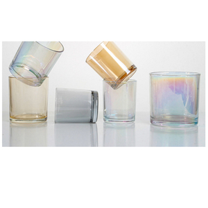 Barattoli <span class=keywords><strong>per</strong></span> <span class=keywords><strong>Candele</strong></span> Unici all'Ingrosso, Lussuosi Barattoli in Vetro Iridescente Lucido <span class=keywords><strong>per</strong></span> <span class=keywords><strong>Candele</strong></span> di Lusso con Coperchio in Legno - Product Image 4