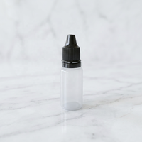 Flacons compte-gouttes en plastique de 15 ml, vides, souples, pour voyage, compte-gouttes pour liquides oculaires, petits contenants rechargeables avec bouchon et embout
