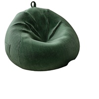 Kursi Beanbag Mewah Berkualitas Tinggi, Beludru Bertekstur Tebal, Sofa Santai Minimalis Modern, Sandaran Dapat Dilepas dan Dicuci