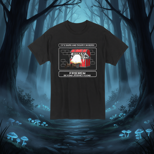 T-shirt da uomo Frieren a maniche corte, 100% cotone, vestibilità regolare, stampa con personaggi, casual, girocollo, logo frontale - Product Image 2