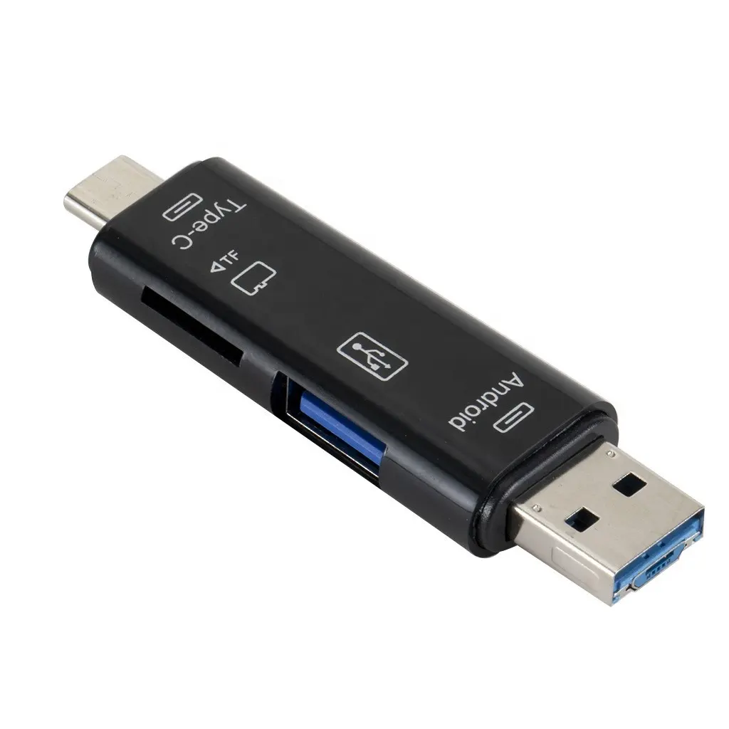 cantell USB 3.1 OTG Card Reader Type C TF Card Reader USB C and Micro USB Memory Support Mac10 Win7/8 TF Card Read