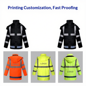 Ropa de Seguridad Reflectante Impermeable y Cortavientos para Adultos, de Tela Oxford, para Tráfico, Senderismo y Ciclismo, Venta al Por Mayor - Product Image 4