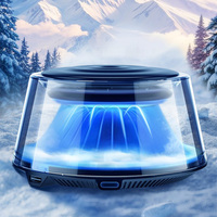 Nouveau produit 2026 Diffuseur d'arômes ultrasonique intelligent rechargeable sans eau pour voiture, diffuseur d'huiles essentielles portable pour voiture