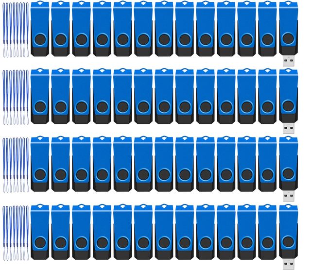 Wholesale Key Ring Swivel USB Flash Drive Customized Logo Practical Gift USB 2.0 3.0 Real Capacity 8GB 16GB 32GB 64GB