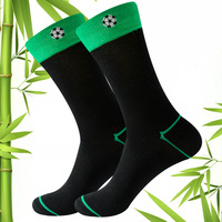 Chaussettes en bambou 100% sans couture, Style Business classique, manchette de couleur différente, Logo brodé personnalisé