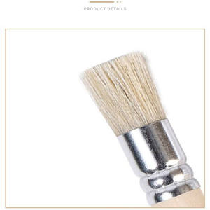 Gardez le sourire 3 pièces poils ronds manche en bois aquarelle <span class=keywords><strong>peinture</strong></span> <span class=keywords><strong>acrylique</strong></span> <span class=keywords><strong>peinture</strong></span> à l'huile plat <span class=keywords><strong>pinceau</strong></span> pour enfants pour débutant - Product Image 6