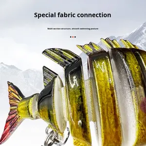 เหยื่อปลอมแข็ง6ส่วนอเนกประสงค์, เหยื่อตกปลาด้านล่างปลาซิวเหยื่อปลานิลปลานิลปลาแบสใหญ่พิมพ์ลาย - Product Image 2