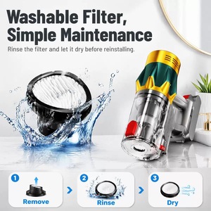 Cordless Cyclone Bagless Stick <b>Vacuum</b> Cleaner with Battery Multi Tool Brush for Floor Sofa Stair Corner Cleaning - Product Image 4
