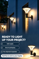 Lampe murale solaire LED IP65 étanche pour extérieur, jardin, patio, cour, garage, clôture, terrasse, allée, véranda, sécurité