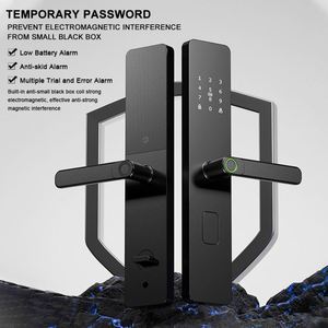 กุญแจล็อคประตูดิจิตอลแบบดิจิตอลพร้อมแป้นกดรหัสผ่าน  ยี่ห้อ Tuya TTLock APP Wifi  ระบบสแกนลายนิ้วมือ  รองรับบัตรสมาร์ทการ์ด  รุ่น <span class=keywords><strong>Epic</strong></span>  สำหรับประตูไม้ - Product Image 3