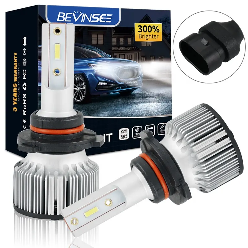 Bevinsee 2 cái bóng đèn LED 9005 siêu sáng 60W Đèn sương mù 9005 Bóng đèn Đèn LED xe hơi đèn sương mù Kit cho Ford Expedition 1999-2013 2014