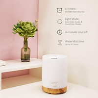 Diffuseur d'aromathérapie, humidificateur premium 5-en-1, diffuseur d'arôme de parfum de maison naturel avec lumière à changement de couleur à 7 LED
